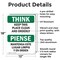 Signmission Safety Culture Sign, 12 in Width, Aluminum, Rectangle, Bilingual OS-2PACK-TS-A-1218-L-11839 - alternate 2